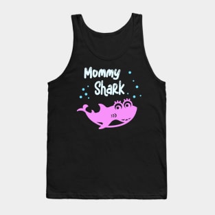 Mommy Shark Family Matching Look Mama Funny Sharks Tank Top